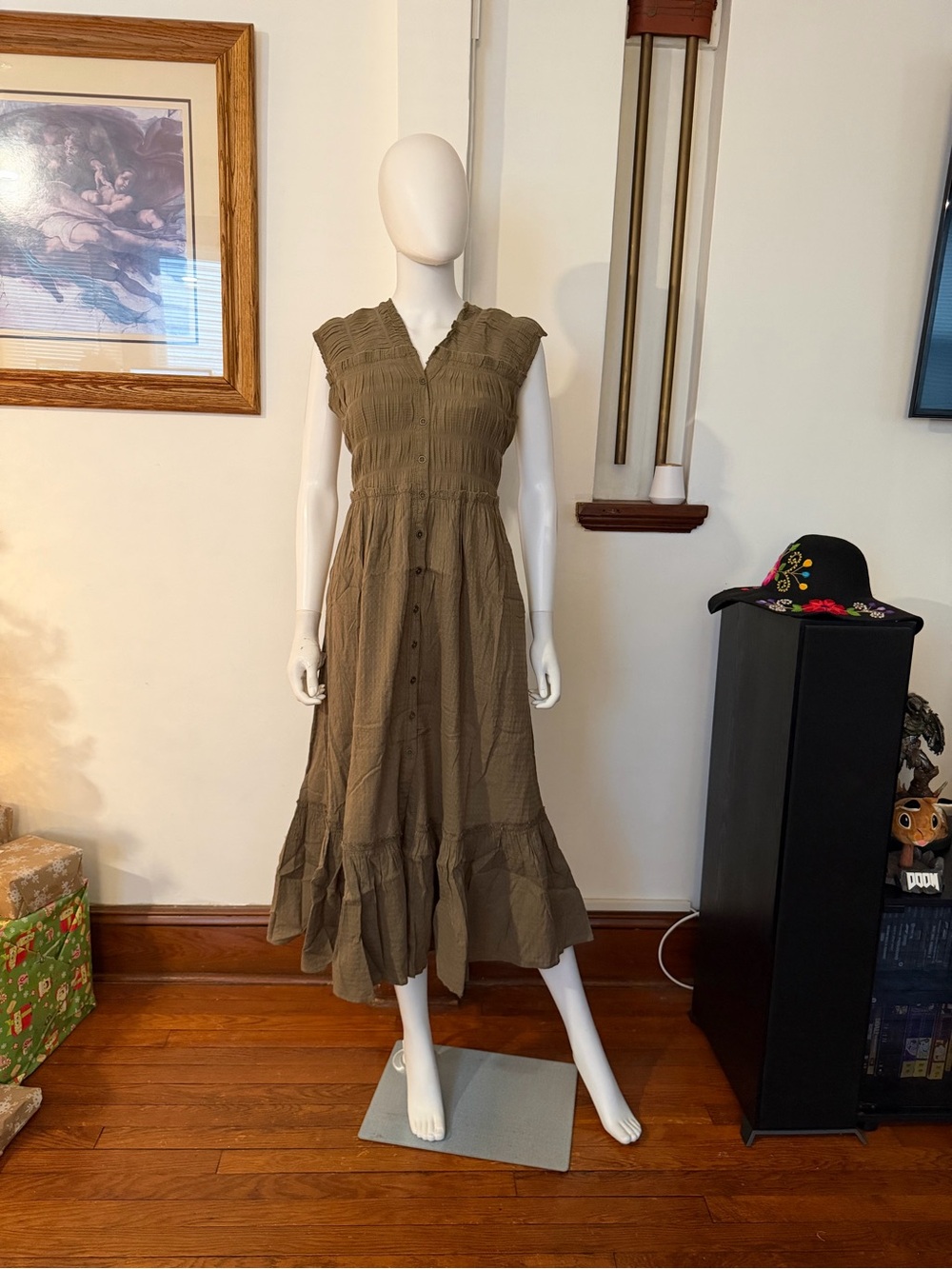 NWT free people desert dazed midi dress XS